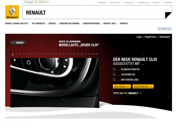 Renault Clio Weihnachtsspiel - Fanaticar Magazin