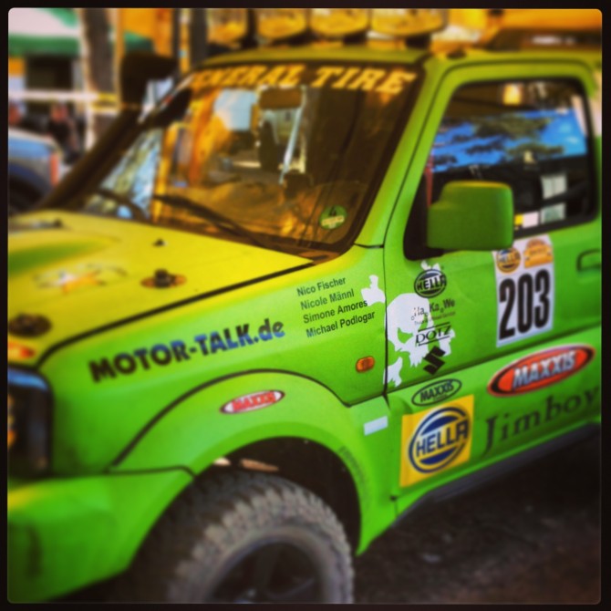 Suzuki Jimny beim GORM Open 24h Rennen mit unseren Namen