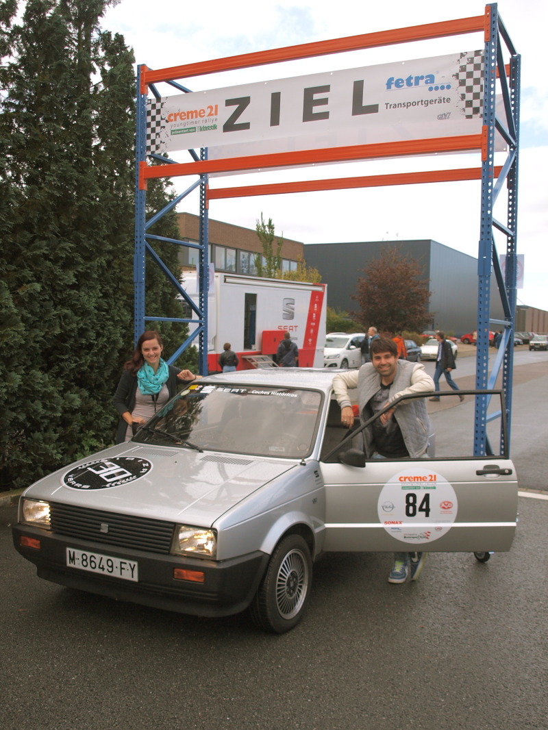 Stolzer 66. Platz mit dem SEAT Ibiza ,15 GLX bei der Creme21 Youngtimer Rallye