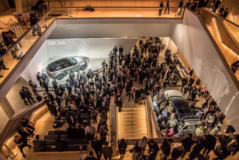 Weltpremiere Range Rover Velar im Londoner Design Museum 