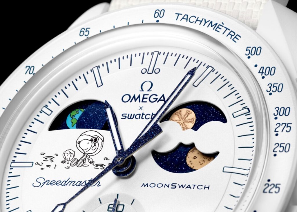 Omega x Swatch Mission to Earthphase Moonshine Gold